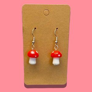 COPY - Glass Mushroom Earrings